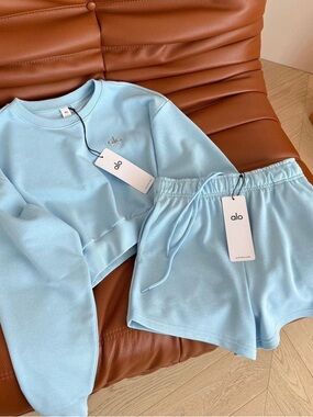 Baby Blue Matching Lounge & Activewear Set